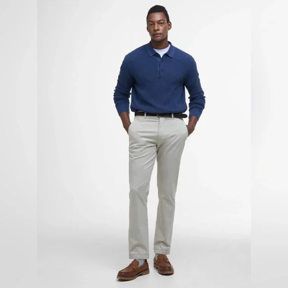 Barbour men’s Lightweight Mist Stretch Tailored Chino Pants. Size 38R. NWT - Picture 1 of 10